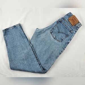 Vintage Levi’s 550 Relaxed Fit Tapered Leg Light Wash High Rise 11 Jr M Jeans